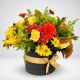 Caja de lujo con flores mixtas en tonos amarillos – Flores Colombia