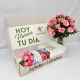caja de rosas rosadas  premium por 24 rosas,   puedes agregar mas rosas y tener una hermosa caja por 36 rosas con envio a bogota 