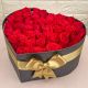 hermosa caja de corazon con rosas - envio a domicilio en Colombia el mismo día 